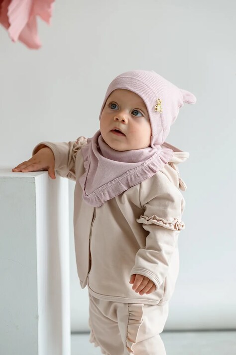 Dětský šátek Jamiks IVY fialová barva, JWH002