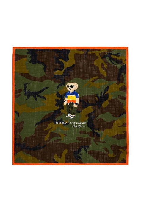 Polo Ralph Lauren eșarfă de bumbac bărbați, cu imprimeu, 449973185