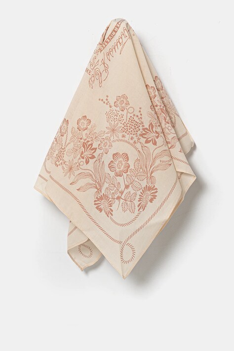 Pamučni šal Levi's boja: bež, s uzorkom, 002GB-0000