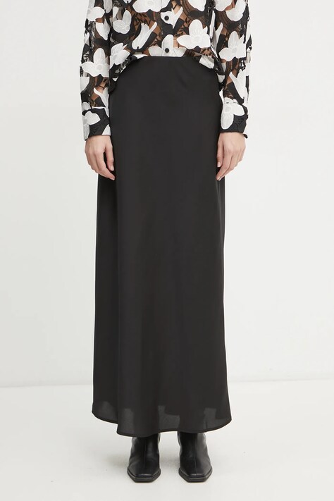 Bruuns Bazaar spódnica kolor czarny maxi prosta BBW4296