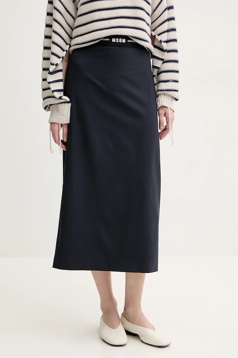 Volneno krilo MSGM mornarsko modra barva, 3841MDD17.257127