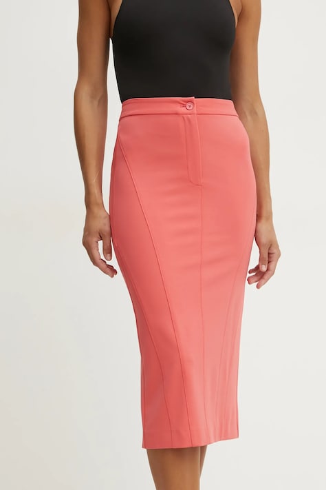 Юбка Pinko цвет розовый midi карандаш 104680 A0HM