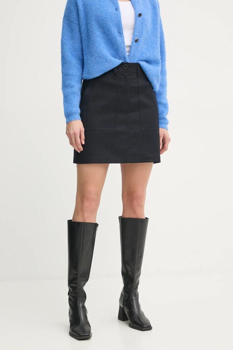 Marc O'Polo fustă culoarea bleumarin, mini, drept, 500001920013