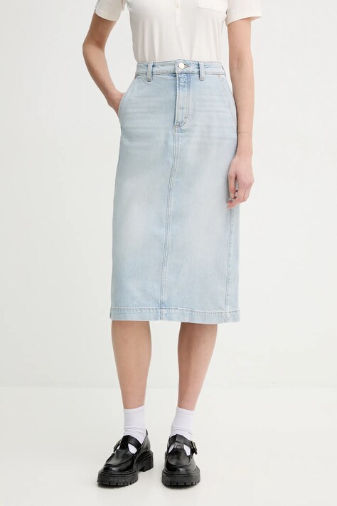 Marc O'Polo fustă din denim midi, drept, 503918624009