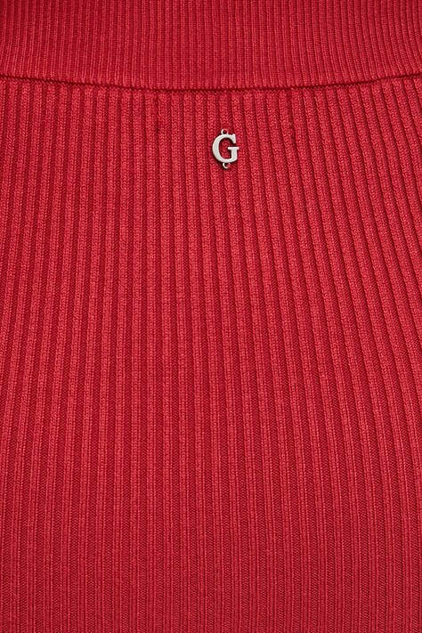Спідниця Guess KATELYN — SS25-SDD073, бордо — фото 4