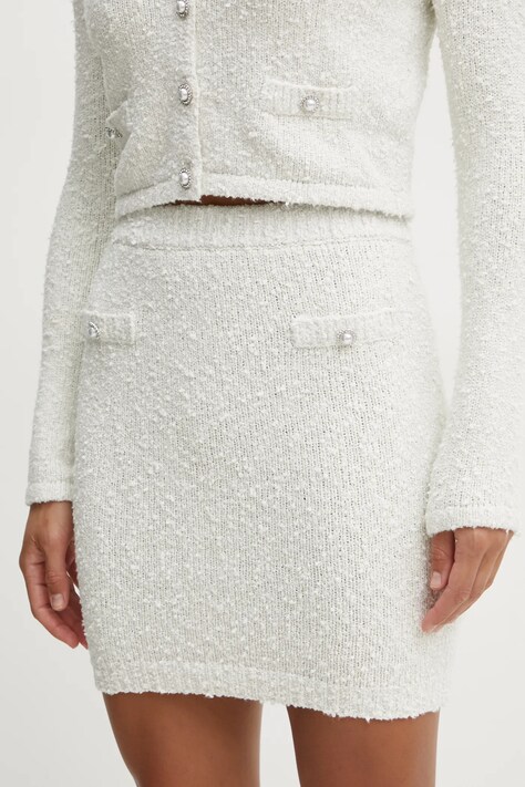 Пола Guess DOROTHY в бежово къса с кройка тип молив W5RD45 Z3L21