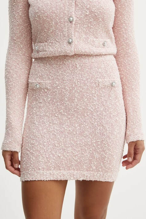 Юбка Guess DOROTHY цвет розовый mini карандаш W5RD45 Z3L21