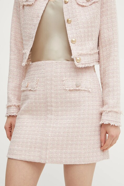 Юбка Guess DAPHNEE цвет розовый mini карандаш W5RD63 WGW82