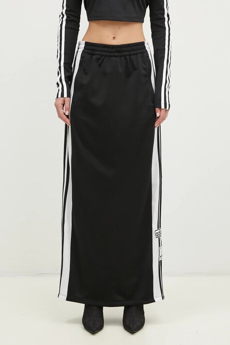 Sukňa adidas Originals Adibreak Adicolor Maxi Skirt čierna farba, maxi, rovný strih, JD0923
