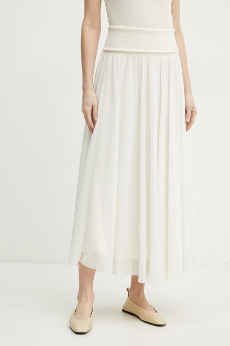 Marella fusta FOLCO2 culoarea alb, maxi, evazati, 2513101101200
