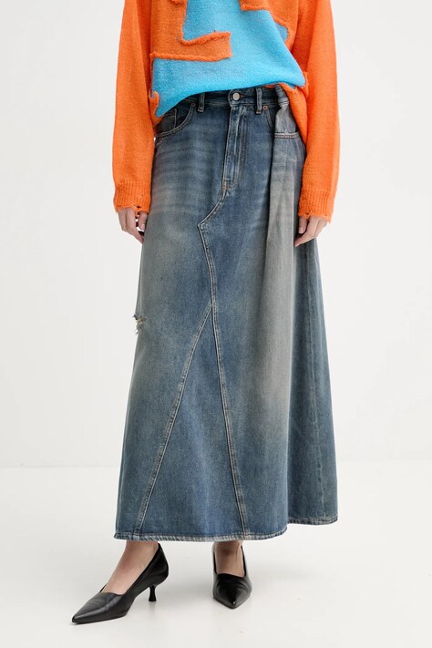 MM6 Maison Margiela fustă din denim maxi, evazati, S52ME0022.M30017