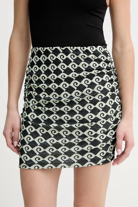 Nanushka fusta PAMYLA culoarea negru, mini, creion, NW25RSSK16899