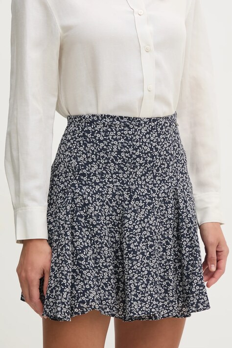 Pepe Jeans spódnica CASSANDRA kolor granatowy mini rozkloszowana PL901196