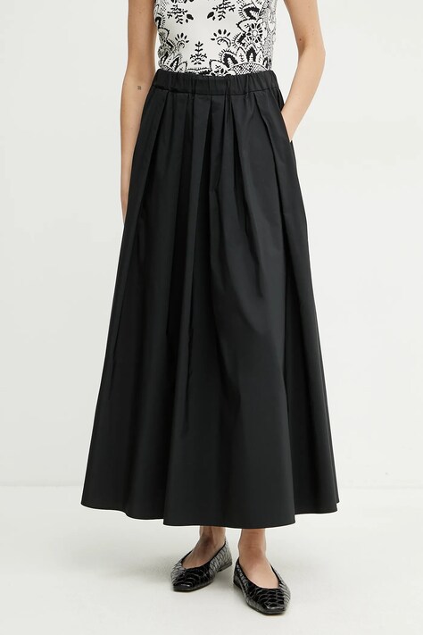 Sukně Weekend Max Mara černá barva, maxi, áčková, 2515101011600