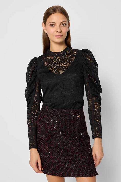 Bizuu fustă MILLET culoarea negru, mini, drept, SPODNICA MILLET_CZARNY_AW24