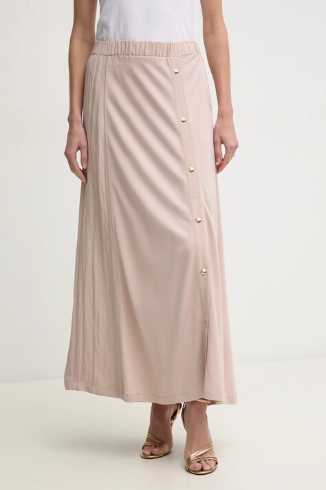 Liu Jo fusta culoarea bej, maxi, evazati, TA5223 J5942