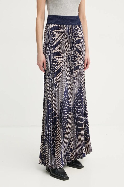 Юбка BA&SH SOW цвет синий maxi расклешённая 1E25SOW