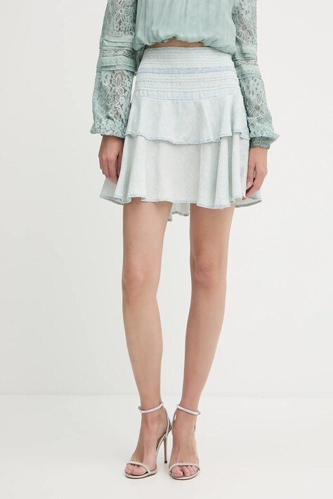 Guess szoknya vászonkeverékből TAINA mini, harang alakú, W5GD85 D5N81