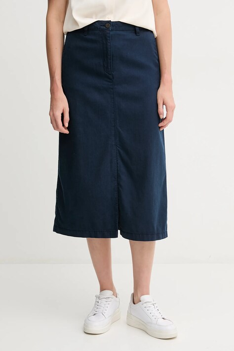 Tommy Hilfiger fustă culoarea albastru marin, mini, drept, WW0WW44726