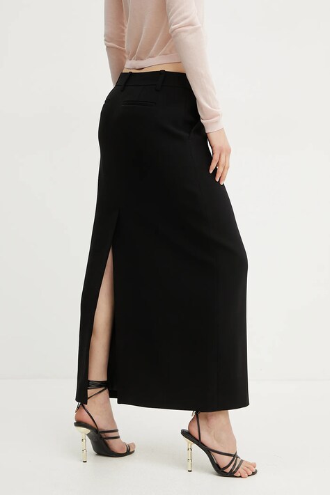 MICHAEL Michael Kors fusta culoarea negru, maxi, drept, MS570HCENX
