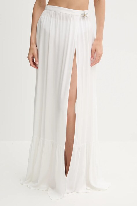 Guess fustă de plajă culoarea alb, E5GD05 WH3X2
