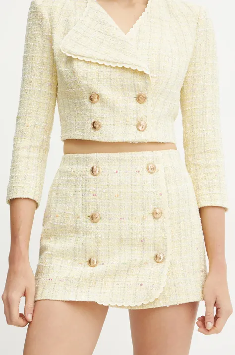 Юбка Elisabetta Franchi цвет жёлтый mini карандаш GO11652E2
