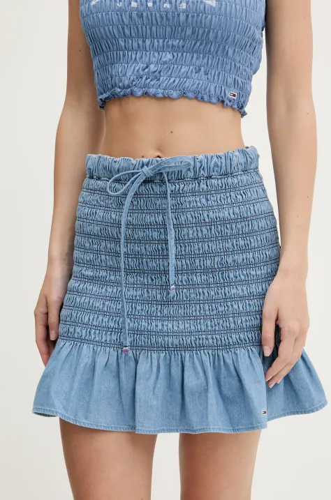 Хлопковая юбка mini расклешённая DW0DW20273