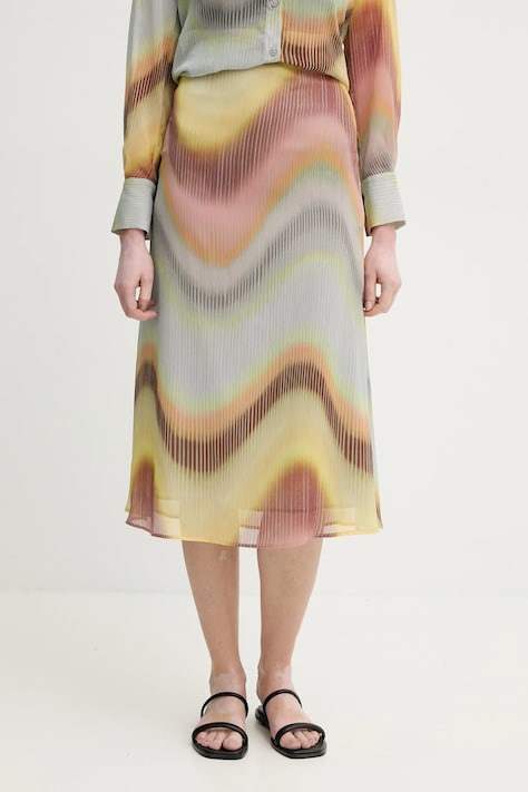 Suknja PS Paul Smith midi, ravna, W2R.292S.P31285