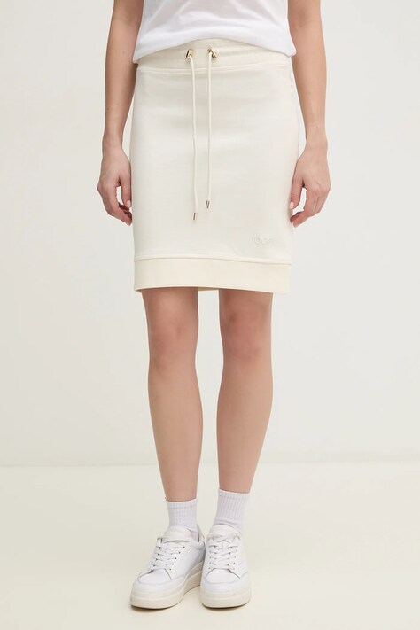 Joop! spódnica kolor beżowy mini prosta 30046242