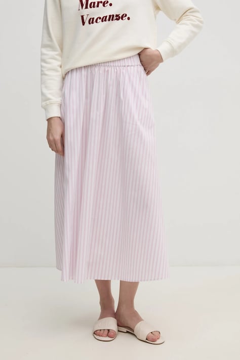 Joop! spódnica kolor różowy midi rozkloszowana 30046529