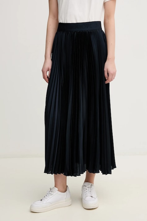 Joop! fusta culoarea albastru marin, midi, evazati, 30046656