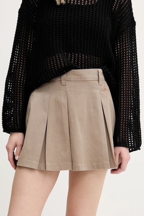 Dickies spódnica kolor beżowy mini rozkloszowana DK0A4Z870DS1
