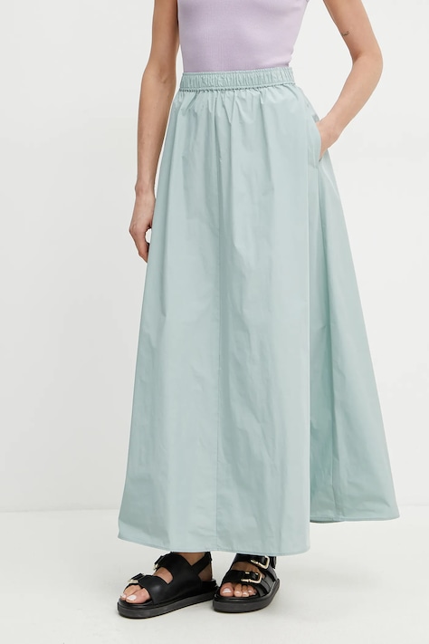 MAX&Co. fustă culoarea turcoaz, maxi, evazati, 2516101074200