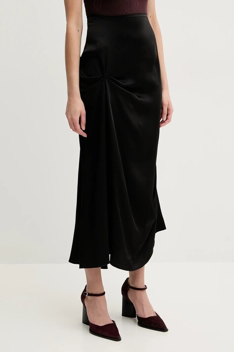 Юбка Victoria Beckham цвет чёрный midi прямая 1225WSK006377A