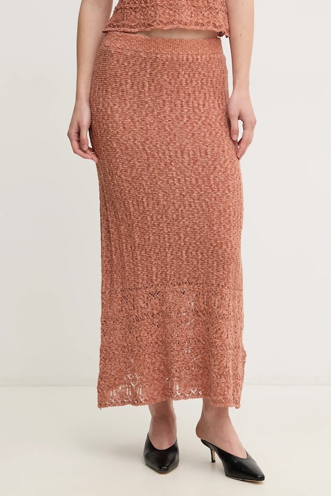 Hoss Intropia fustă culoarea portocaliu, maxi, creion, 8429013