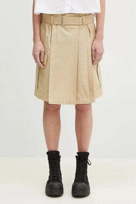 Kenzo cotton skirt beige color FF52JU2989DL.11