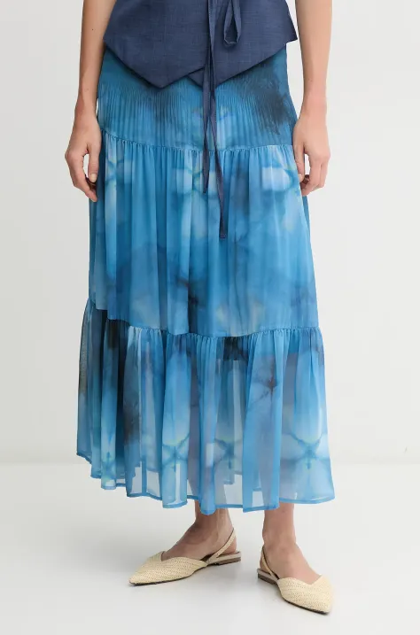 Sandro Ferrone gonna colore blu  S32XBEMUZIO
