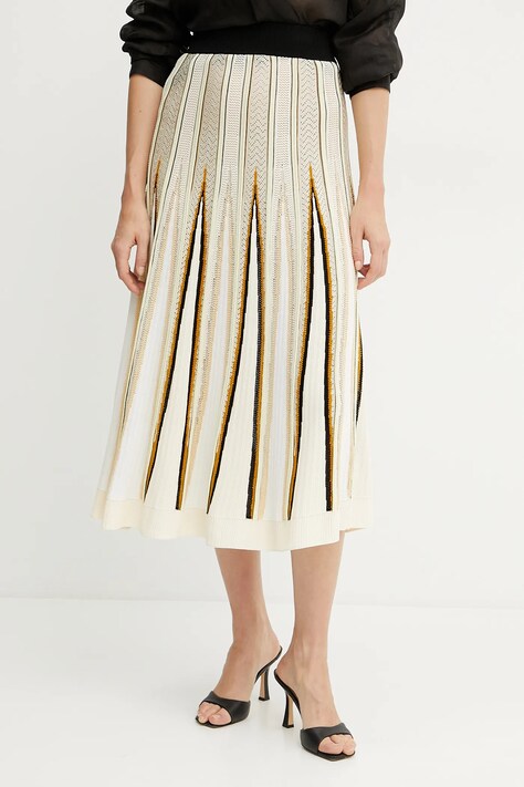 Forte Forte spódnica kolor beżowy maxi rozkloszowana 13935 my skirt