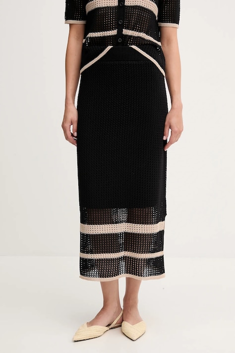 Joseph Ribkoff fustă culoarea negru, midi, drept, 252923
