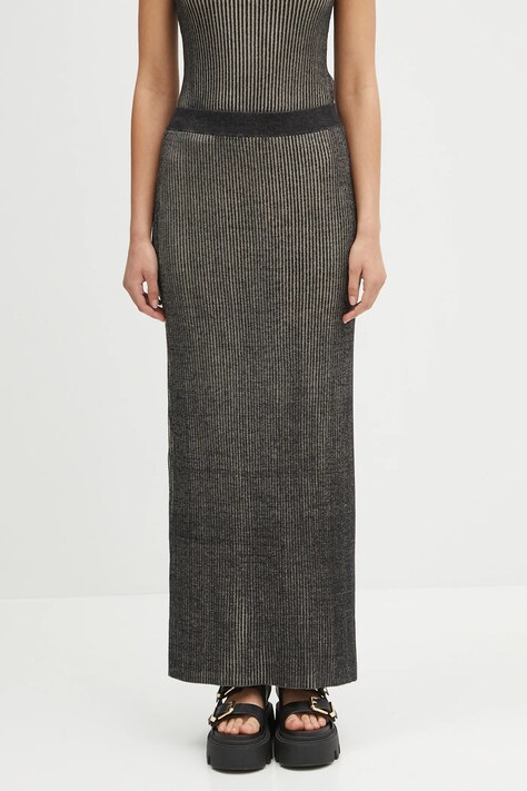 Samsoe Samsoe fustă Sacheryl culoarea negru, maxi, creion, F25100047