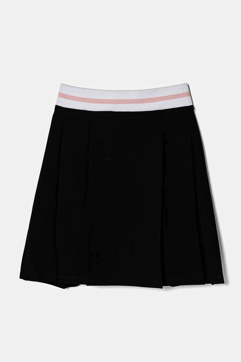 Dětská sukně Guess černá barva, midi, áčková, J5RD12 KAUH0