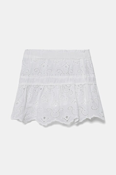 Dětská bavlněná sukně Guess bílá barva, mini, áčková, J5GD35 WH7D0