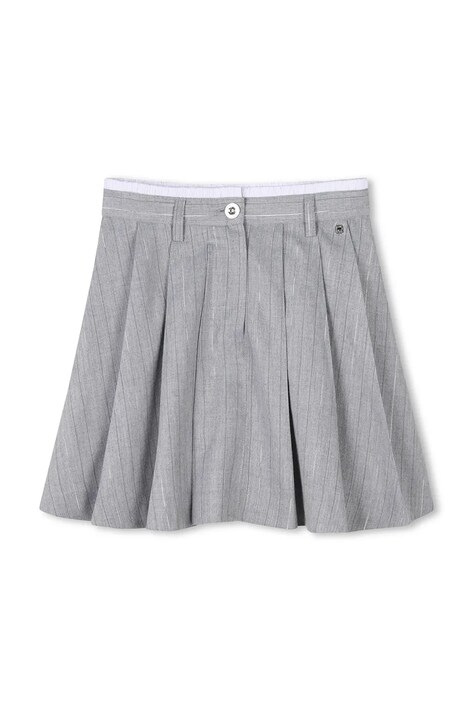 Dětská sukně Dkny šedá barva, mini, áčková, D62266