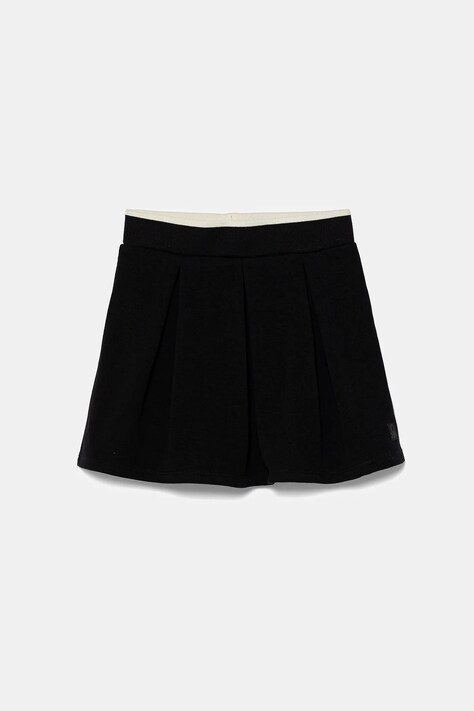 Dětská sukně United Colors of Benetton černá barva, mini, áčková, 32N4C0007