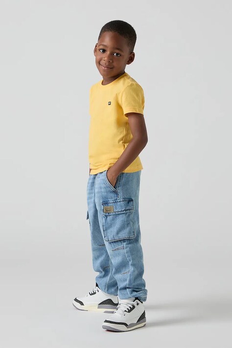 Dětské rifle Levi's DENIM PARACHUTE CARGO PANTS 8EM376