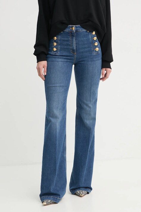 Džíny Elisabetta Franchi dámské, high waist, PJ83D51E2