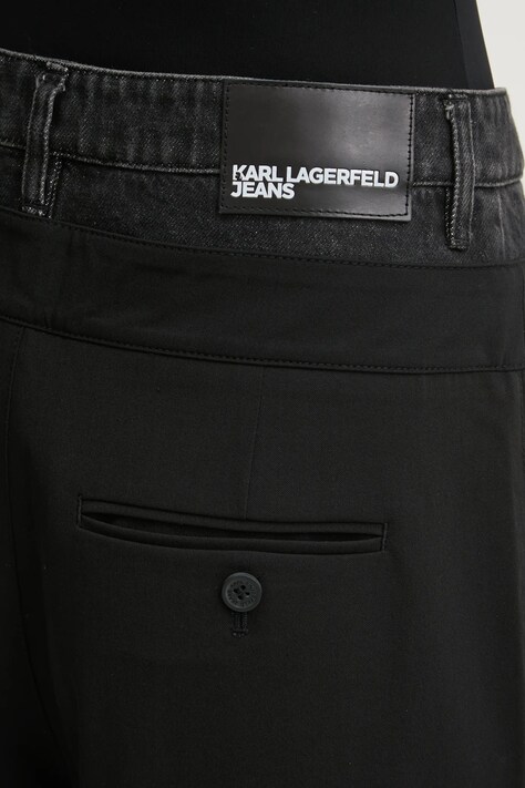 Штани Karl Lagerfeld Jeans — SS25-SJD058, чорний — фото 4