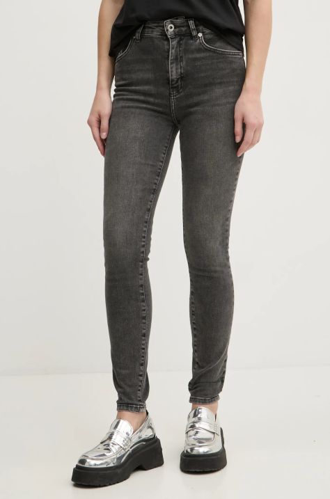 Karl Lagerfeld Jeans jeansy damskie kolor szary A1W10026