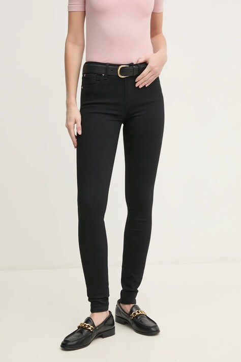 Tommy Hilfiger jeans femei, culoarea negru, WW0WW45008