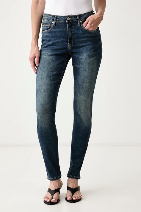 Tommy Hilfiger Rifle skinny dámske modré WW0WW45010